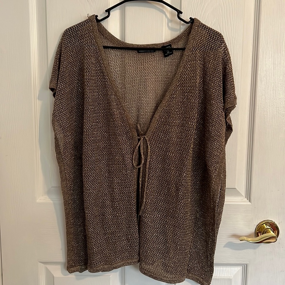 MODA International Gold Swim Coverup